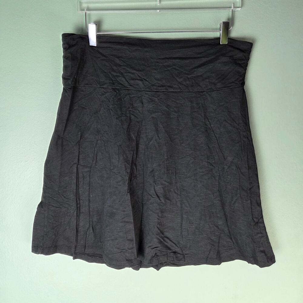 Toad & Co Womens XL Black Chaka Skirt A-Line Sustainable Travel Activewear